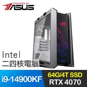 華碩系列【線上精英】i9-14900KF二十四核 RTX4070 ROG電腦(64G/4T SSD)