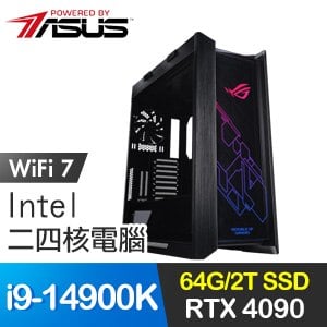 華碩系列【紫顛】i9-14900K二十四核 RTX4090 電競電腦(64G/2T SSD)