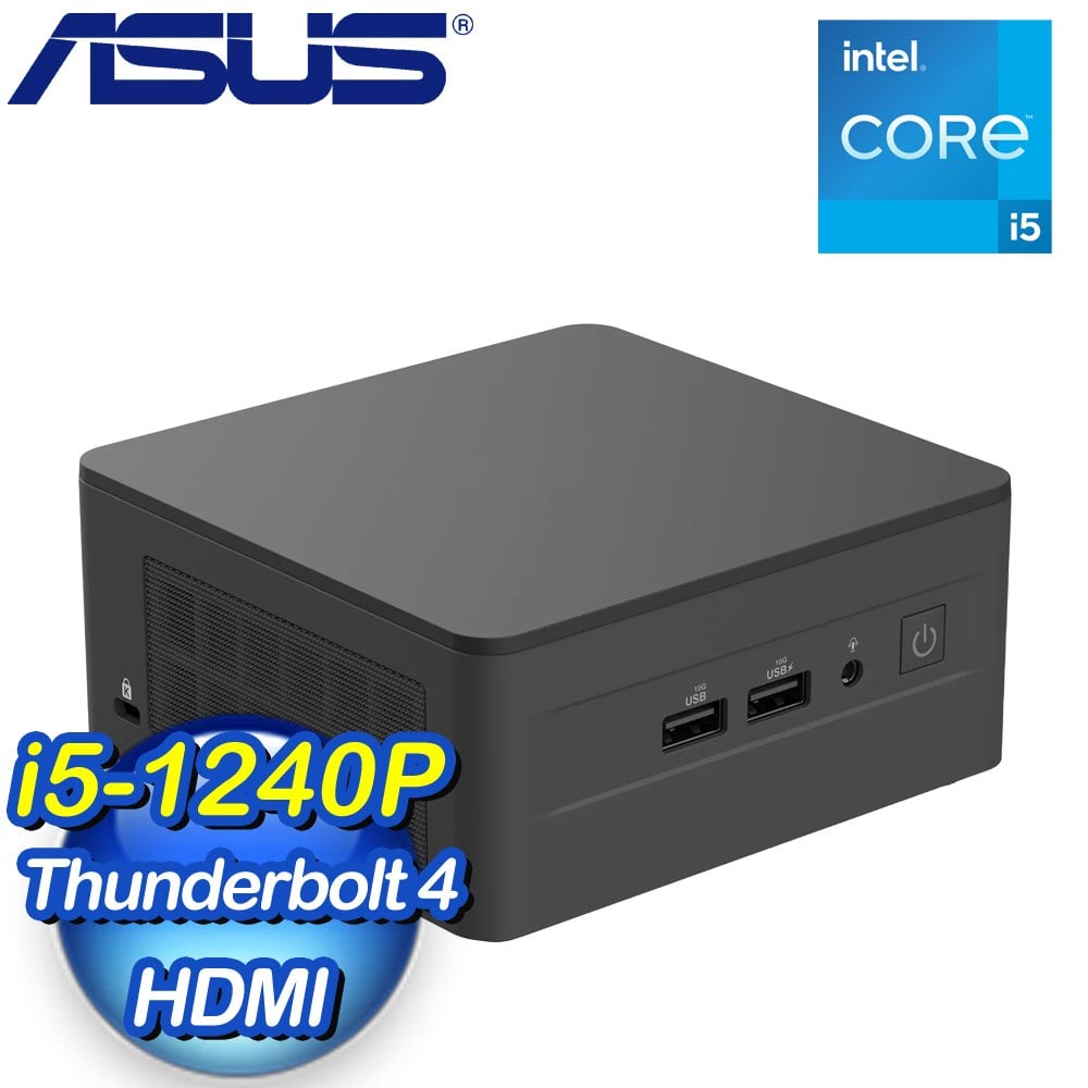 ASUS 華碩 NUC 12 PRO i5-1240P NUC Kit 準系統(RNUC12WSHI500009I)