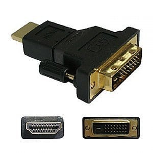 HDMI 公 to DVI-D 公 轉接頭(19M25M)