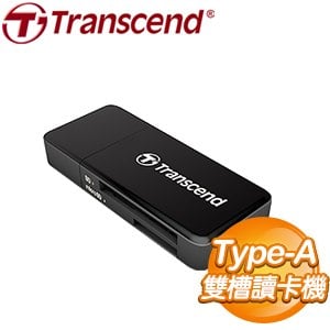 Transcend 創見 F5 USB3.1 多合一讀卡機《黑》