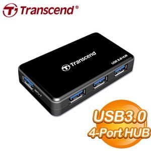 Transcend 創見 HUB3K USB3.0 4-Port HUB《黑》
