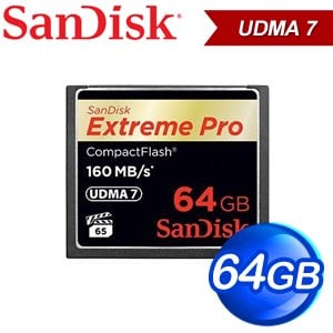SanDisk 64GB Extreme Pro CF 160MB/s 記憶卡《公司貨》