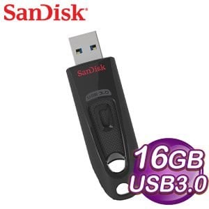 SanDisk CZ48 Ultra3.0 16G 隨身碟《黑》