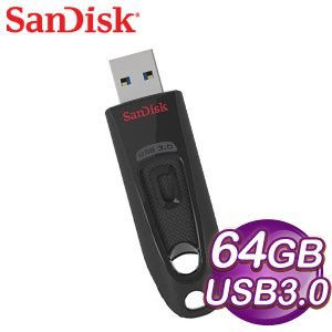 SanDisk CZ48 Ultra3.0 64G 隨身碟《黑》