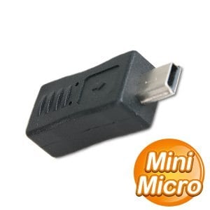 Mini 5pin公 to Micro 5pin母 轉接頭