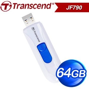 Transcend 創見 JetFlash790 64G USB3.1 隨身碟《白》