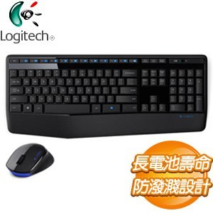 Logitech 羅技 MK345 無線鍵盤滑鼠組《黑》