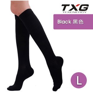 【TXG】女用舒柔減壓襪-基礎型 7252334(黑/L)