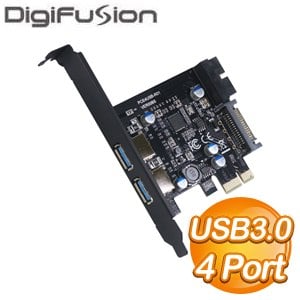 伽利略 PCI-E USB3.0 4 Port擴充卡 支援前2-19in+後2(PEN219)