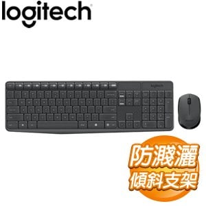 Logitech 羅技 MK235 無線鍵鼠組《黑》