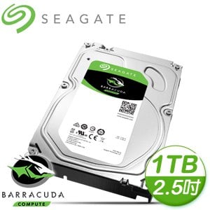Seagate 希捷 新梭魚 BarraCuda 1TB 5400轉 128MB SATA3 2.5吋硬碟(ST1000LM048-2Y)
