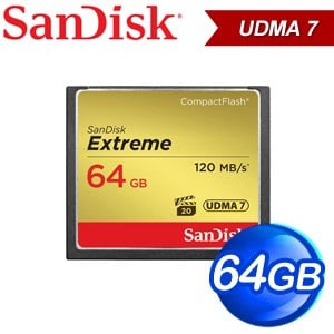 SanDisk Extreme CF 64GB 記憶卡(120MB/s)