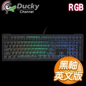 Ducky 創傑shine 6 黑軸rgb Pbt二色透光機械式鍵盤 英文版 Autobuy購物中心