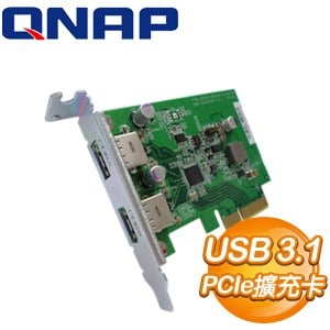 QNAP 威聯通 USB-U31A2P01 USB 3.1 PCIe 擴充卡