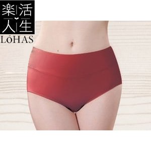 【Lohas】天絲棉竹纖維中腰包覆褲 (紅)(M/L/XL)