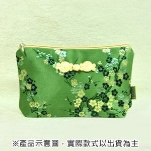 雅人手作 織錦小萬用袋(Y101-0013/綠梅)