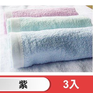 舒特 紗布前漂童巾 STDY-651(紫/3入)
