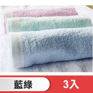 舒特 紗布前漂童巾 STDY-651(藍綠/3入)
