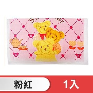 舒特 熊絨面印花浴巾 YPR-450(粉紅)