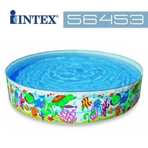 【INTEX】小黃魚免充氣水池 (56453)