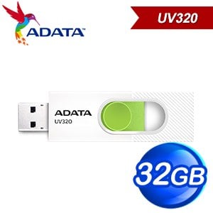 ADATA 威剛 UV320 32G USB3.2 隨身碟《清新白》