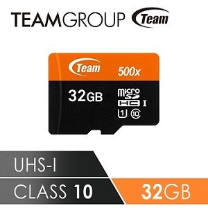 TEAM 十銓科技 500X MicroSDHC UHS-I 超高速記憶卡(附贈轉卡) 32GB