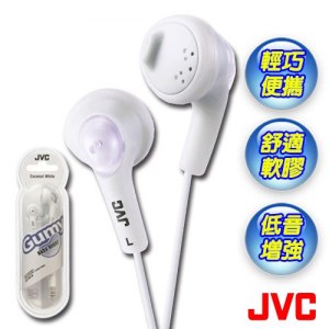 【JVC】繽紛多彩耳塞式耳機-白(HA-F160W)