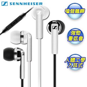 【Sennheiser】聲海 內耳式線控耳麥-智能三鍵線控麥克風適用Android(CX2.00G)