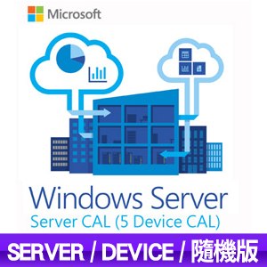 Microsoft 微軟 Windows Server CAL 5 Device CAL(隨機版)