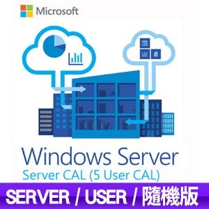 Microsoft 微軟 Windows Server CAL 5 User CAL(隨機版)