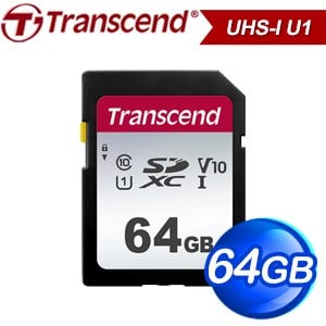 Transcend 創見 300S 64G SDXC Class 10 UHS-I 記憶卡(TS64GSDC300S)