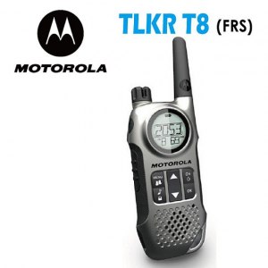 【MOTOROLA】TLKR T8 FRS 免執照無線電對講機 2入組(加贈專業高品質耳機麥克風)