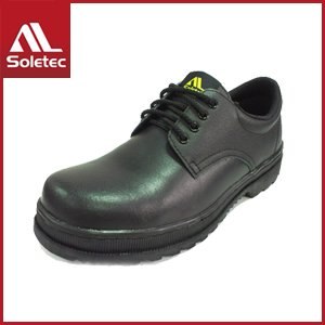 Soletec 皮革製 超鐵安全防護鞋 C1065(26.5/黑)