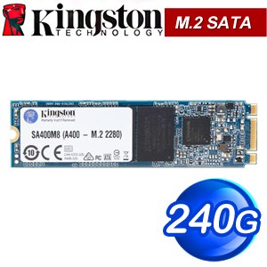 Kingston 金士頓 A400 240G M.2 SATA SSD固態硬碟【三年保】(讀:500M/寫:350M/TLC)