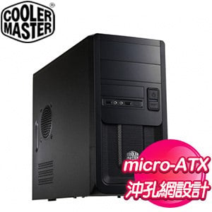 Cooler Master 酷碼【RC-343】M-ATX電腦機殼《黑》