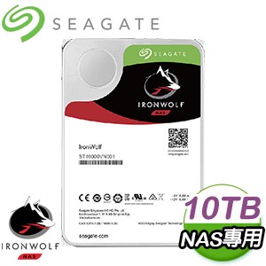 Seagate 希捷 那嘶狼 IronWolf 10TB 7200轉 NAS專用硬碟(ST10000VN0008-3Y)