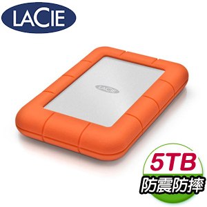 LaCie 5TB Rugged U3 TypeC 2.5吋外接硬碟(STFR5000800)