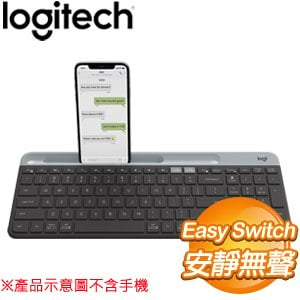 Logitech 羅技 K580 超薄跨平台藍芽鍵盤《石墨灰》