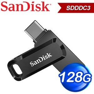 SanDisk Ultra Go USB 128G TypeC+A雙用OTG隨身碟 SDDDC3 128G《黑》