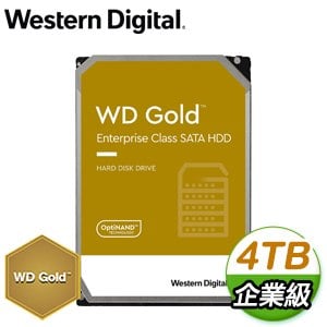 WD 威騰 4TB 3.5吋 7200轉 企業級資料中心硬碟《金標》WD4003FRYZ-5Y