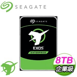 Seagate 希捷 企業號 8TB 3.5吋 7200轉 256M快取 SATA3 EXOS企業級硬碟(ST8000NM000A-5Y)