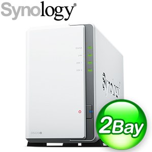 Synology 群暉 DiskStation DS220j 2Bay NAS 網路儲存伺服器