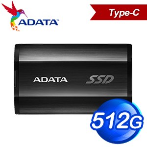 ADATA 威剛 SE800 512G Type-C 外接SSD固態硬碟《黑》