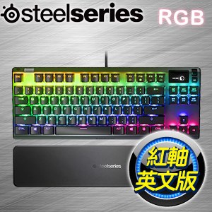 SteelSeries 賽睿 Apex 7 TKL 紅軸 RGB 機械式鍵盤《英文版》