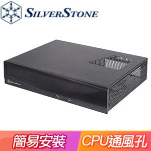 SilverStone 銀欣 ML03 機殼《黑》(M-ATX/短板顯卡/CPU散熱70mm/HTPC) ML03B