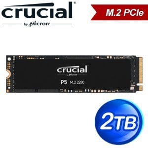 Micron 美光 Crucial P5 2TB M.2 PCIe SSD固態硬碟(讀:3400M/寫:3000M)