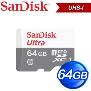 SanDisk 64GB Ultra Micro SDXC UHS-I 記憶卡(100MB/s) 無轉卡