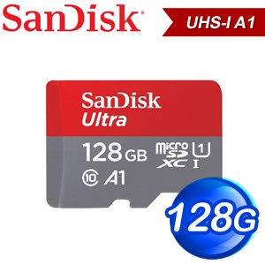 SanDisk 128GB Ultra Micro SDXC A1 UHS-I 記憶卡(120MB/s) 無轉卡
