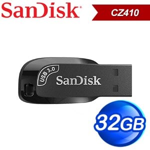 SanDisk CZ410 Ultra Shift 32GB U3隨身碟《黑》(讀取100MB/s)